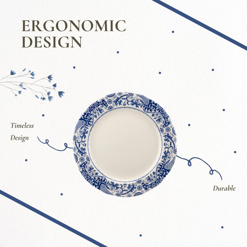 Spode Blue Italian Brocato Plate