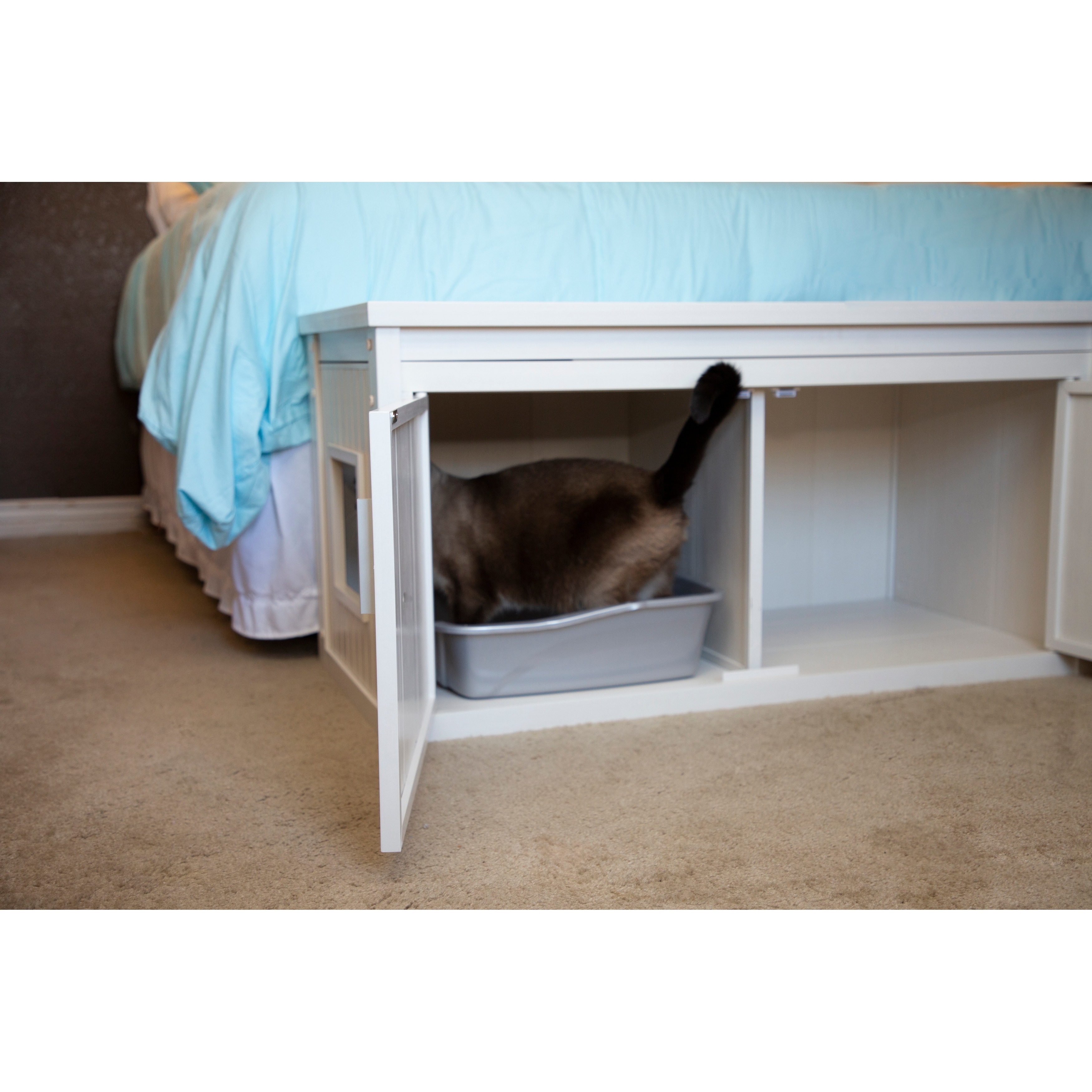 Bench litter box best sale