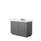 Option Dark Gray, Nickel Trim, White Quartz Top