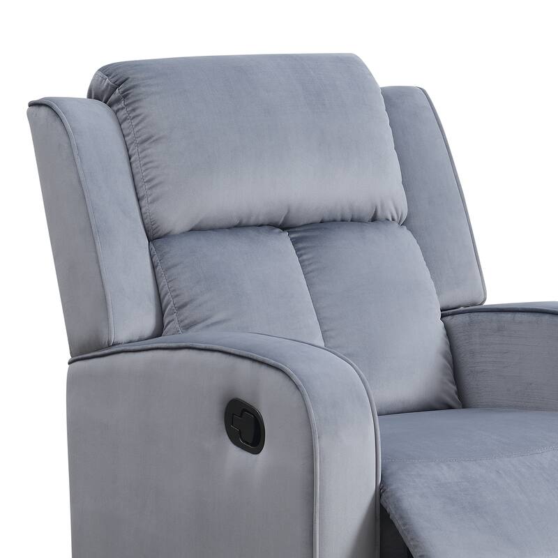 Dale Grey Fabric Upholstered Reclining Chair