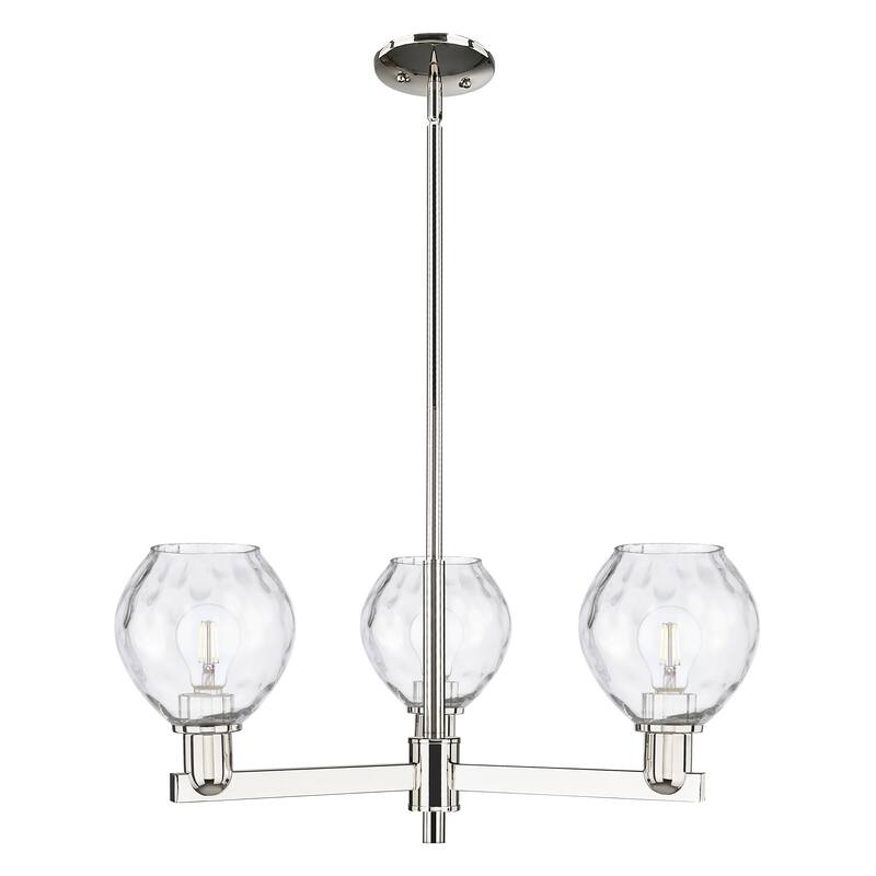 Innovations Lighting Endless Possibilities Arcadia - Waverly - 3 Light 28" Stem Hung Chandelier - Polished Nickel