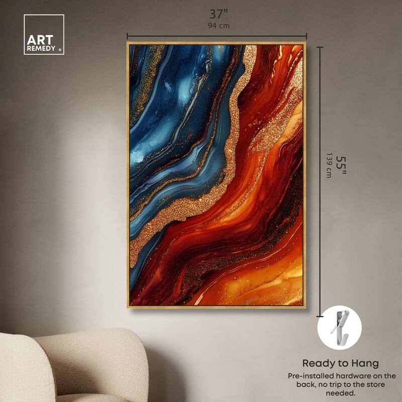 Gilded Galaxy Canvas by Art Remedy