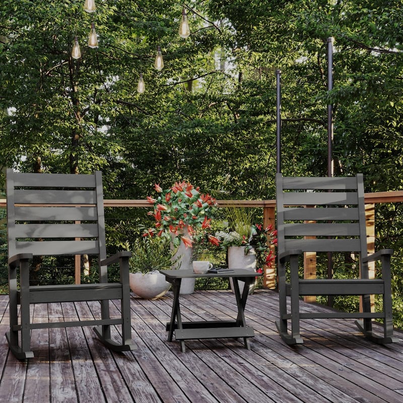 Commercial Grade All-Weather Portable Folding Adirondack Side Table