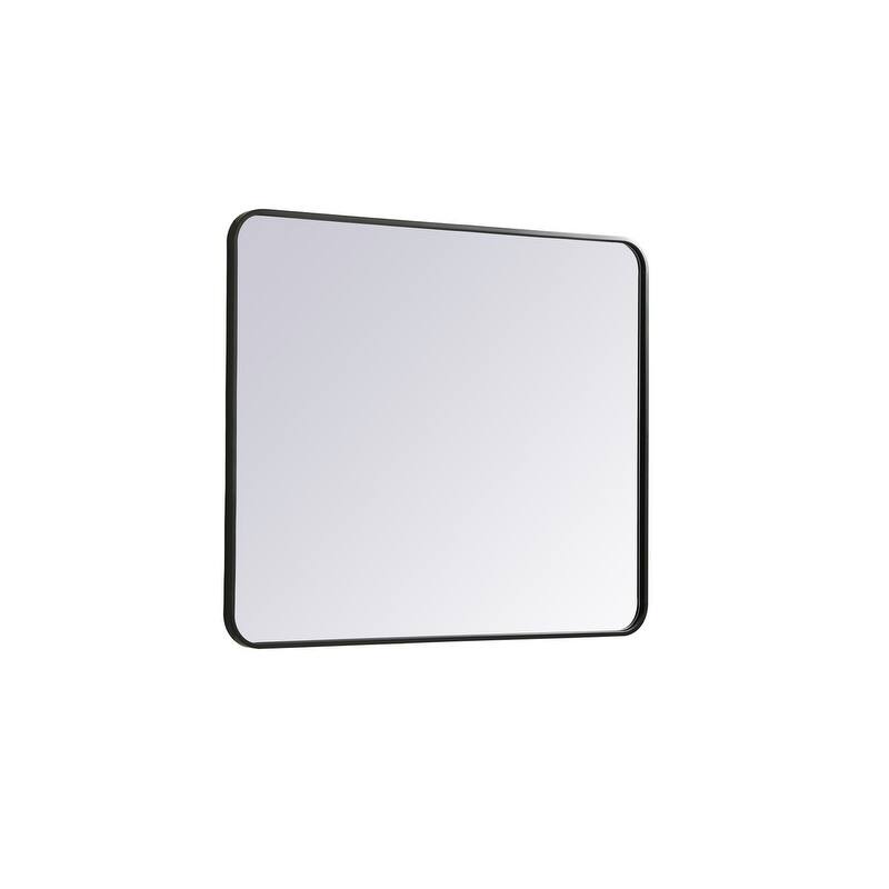 Ezra Soft Corner Metal Rectangular Mirror
