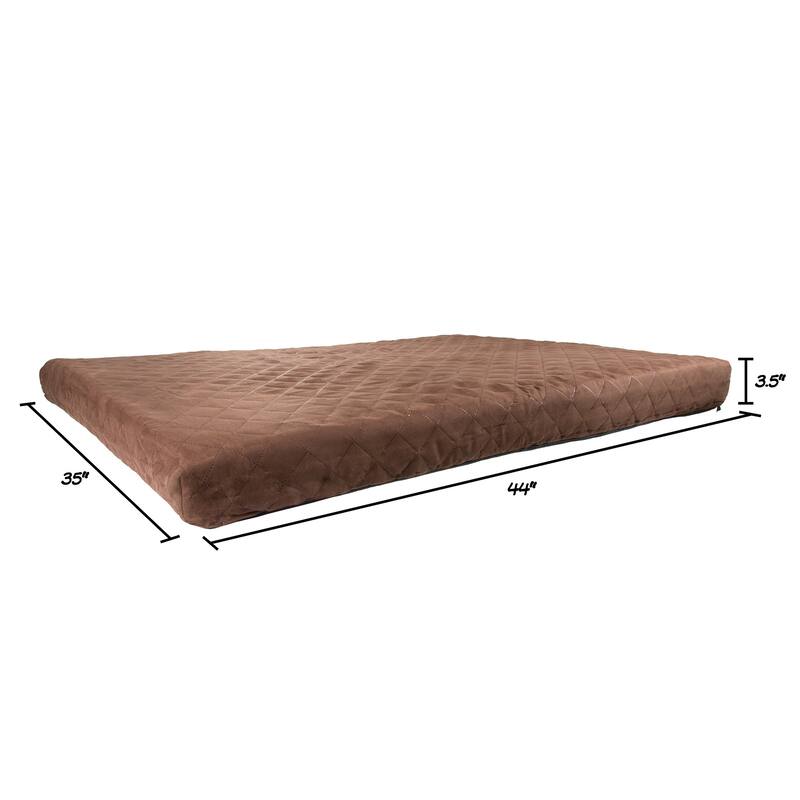 36x27 Two-Layer Memory Foam Waterproof Dog Bed for Large Dogs up to 75lbs