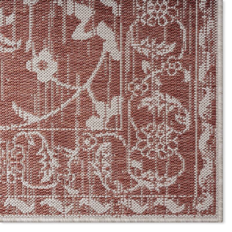 Nicole Miller New York Patio Country Ayala Floral Indoor/ Outdoor Rug