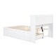 preview thumbnail 5 of 22, Full Size Bed Frame with Trundle, Drawers, and USB Ports for Modern Spaces, White