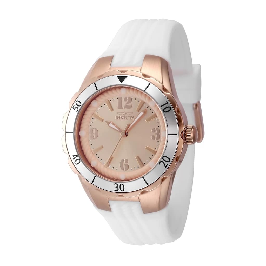 Invicta Women's 48853 Angel Quartz PC21 Rose Gold Dial Watch