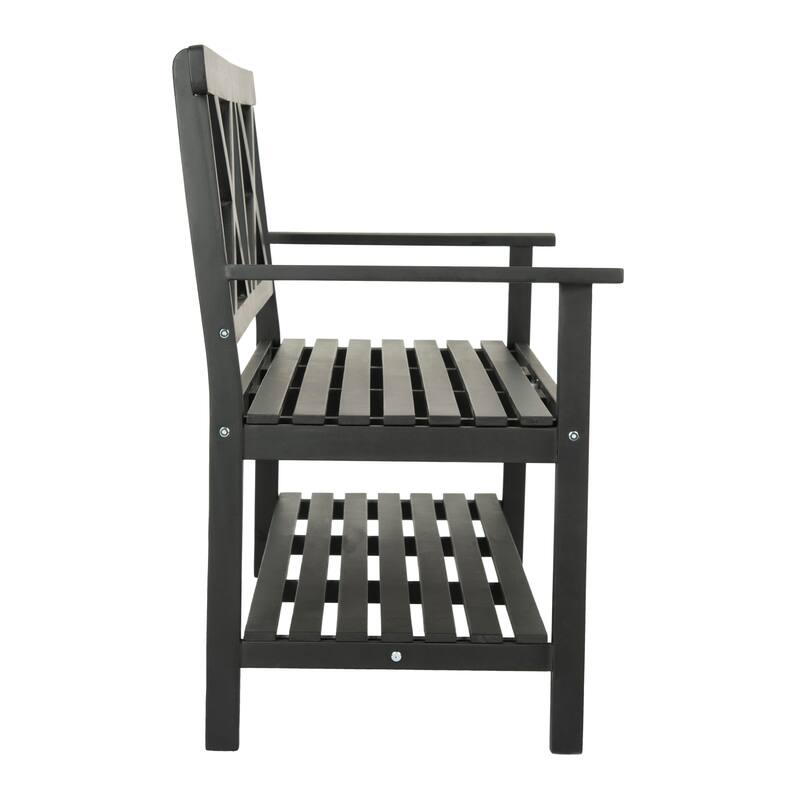 SAFAVIEH Outdoor Beatrijs Bench - 49Wx22Dx35H