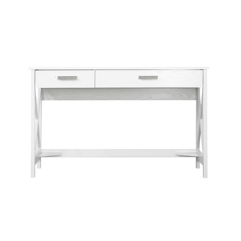Saint Birch Alaska 47" Wrinting Desk with Two Drawers