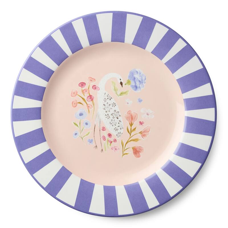 Certified International Menagerie 11" Dinner Plates, Set of 4 Assorted Designs - 11.00"L x 11.00"W x 1.00"H
