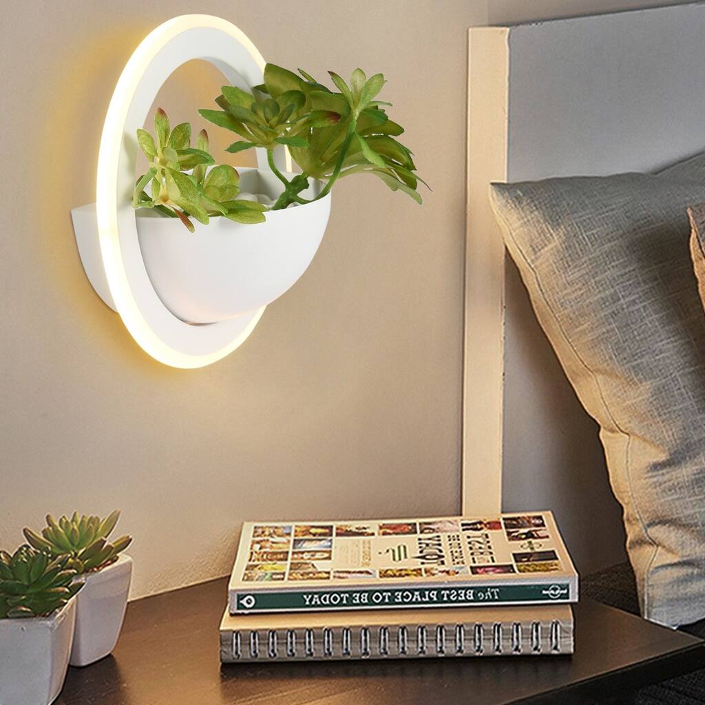 Modern Green Creative Plant Wall Light Aisle Wall Lamp