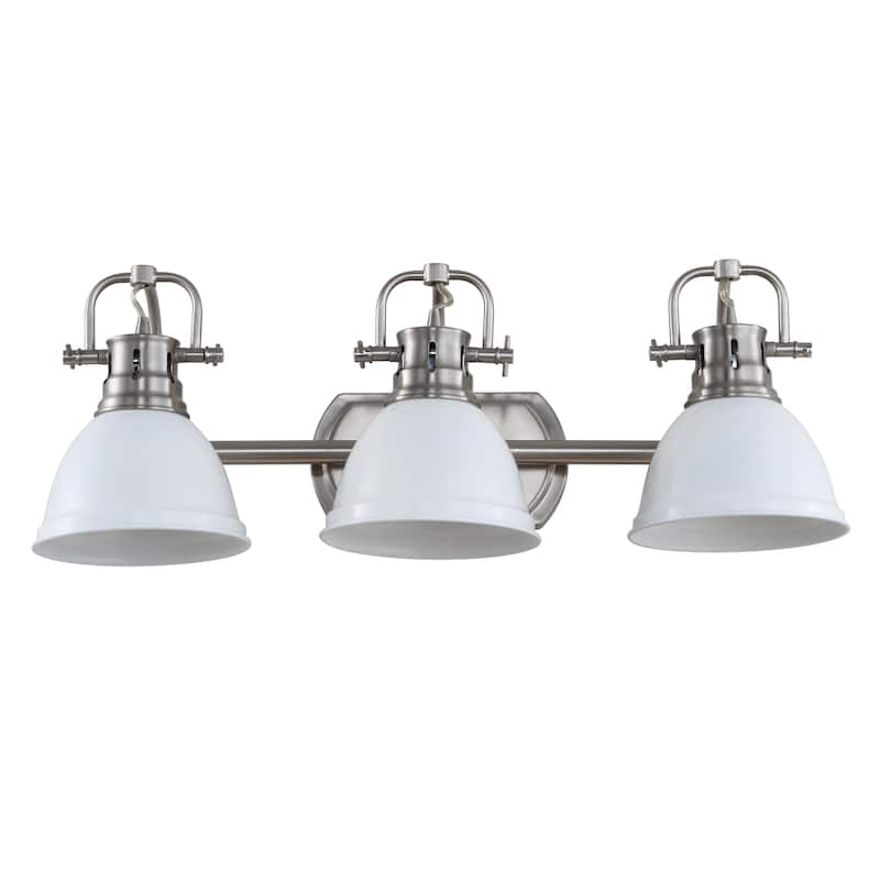 SAFAVIEH Lighting Aigerim 3-Light Led Bathroom Sconce - 24.3"x7.5"x8.5" - 24Wx8Dx9H