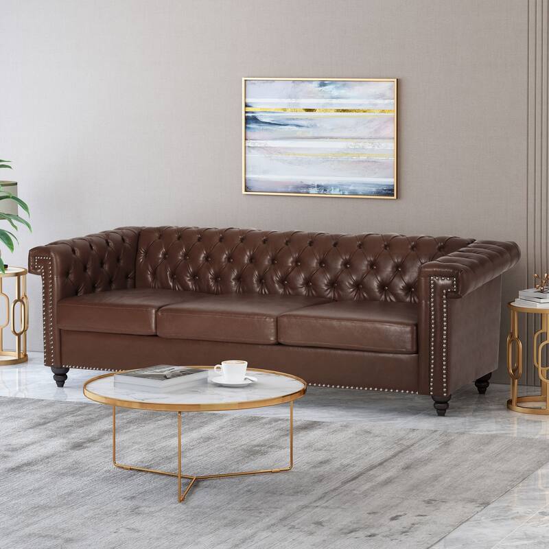 Parkhurst Chesterfield Tufted 3-seat Sofa by Christopher Knight Home