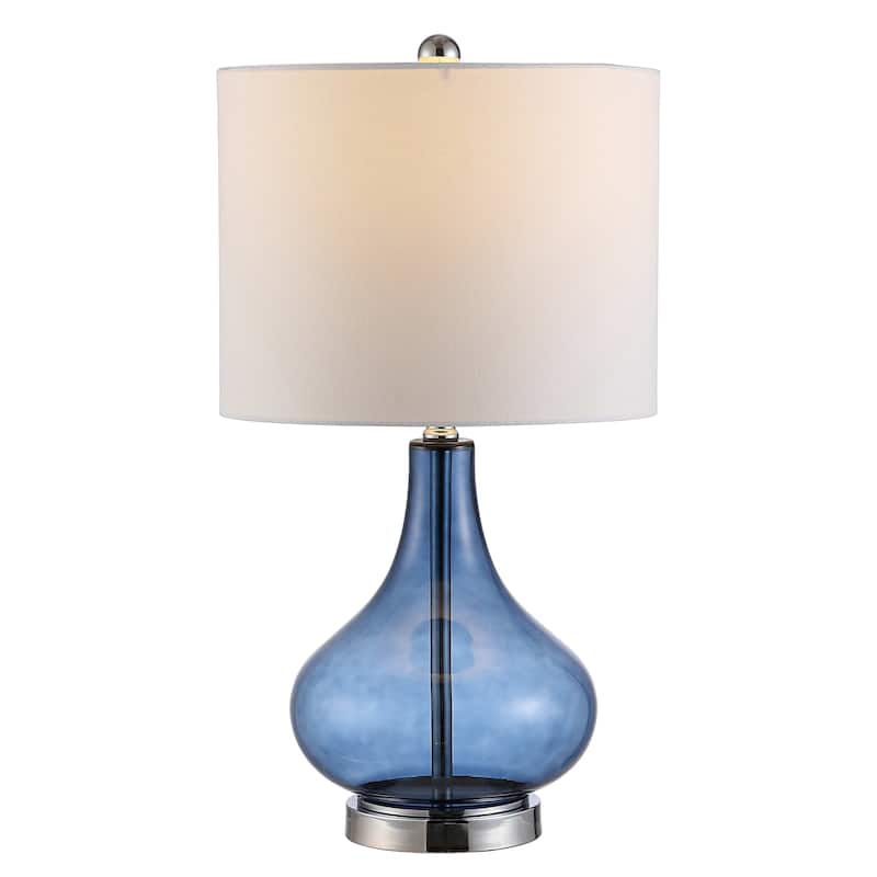 SAFAVIEH Lighting Katinka 24-inch Glass Table Lamp - 13" x 13" x 24" - 13Wx13Dx24H