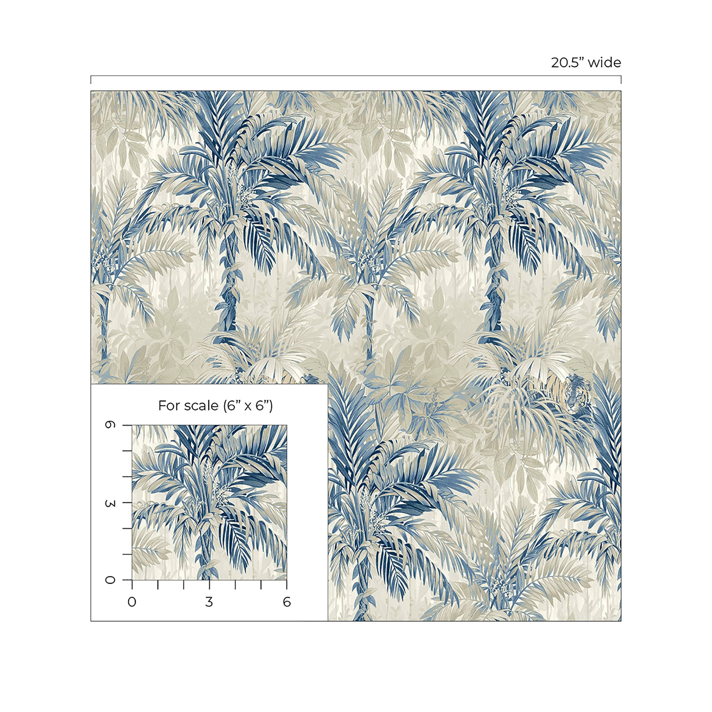Tommy Bahama Cat Island Horizon Peel and Stick Wallpaper - 20.5 in. W x