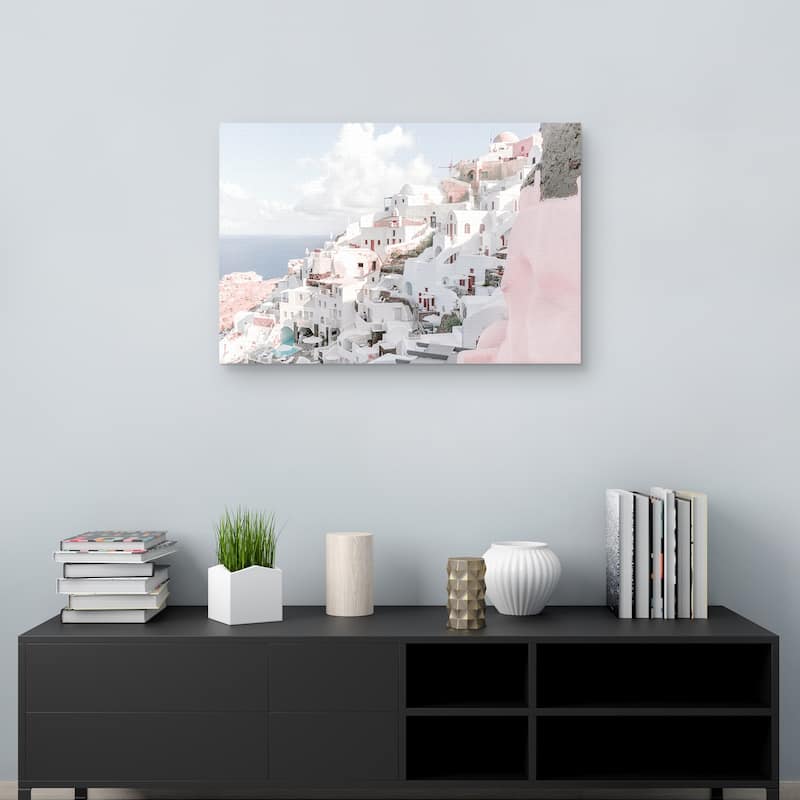 Santorini View by Heather Loriece Canvas Art Print