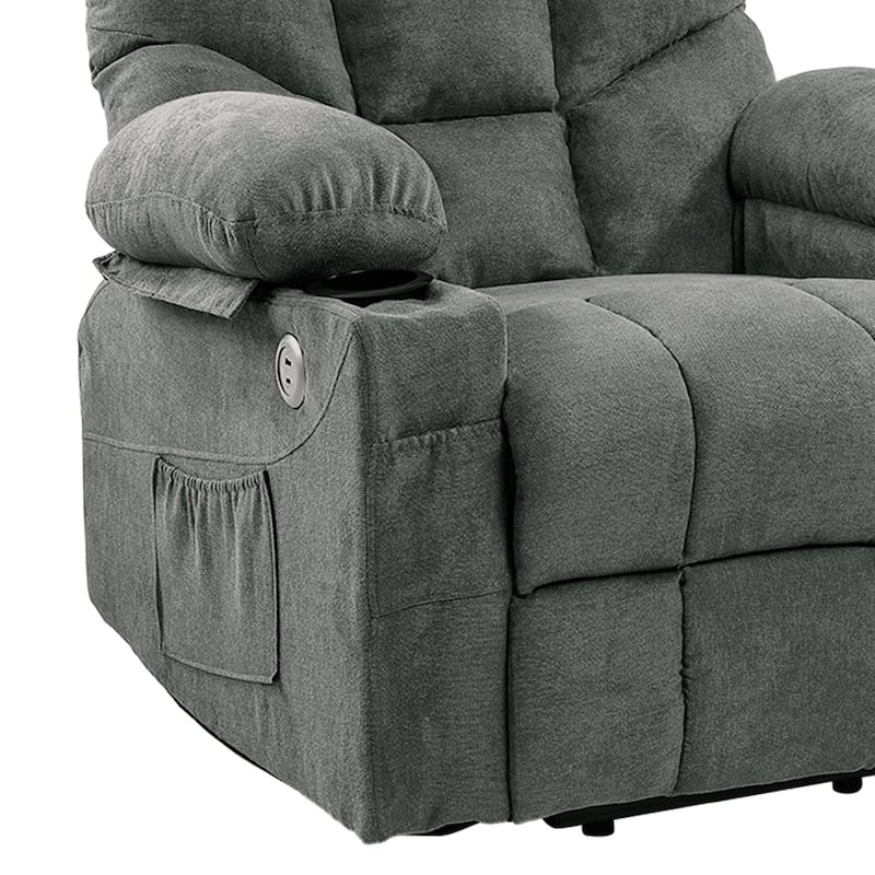 31.5 ''Wide Power Lift Assist Ergonomic Recliner with Massager & Heating