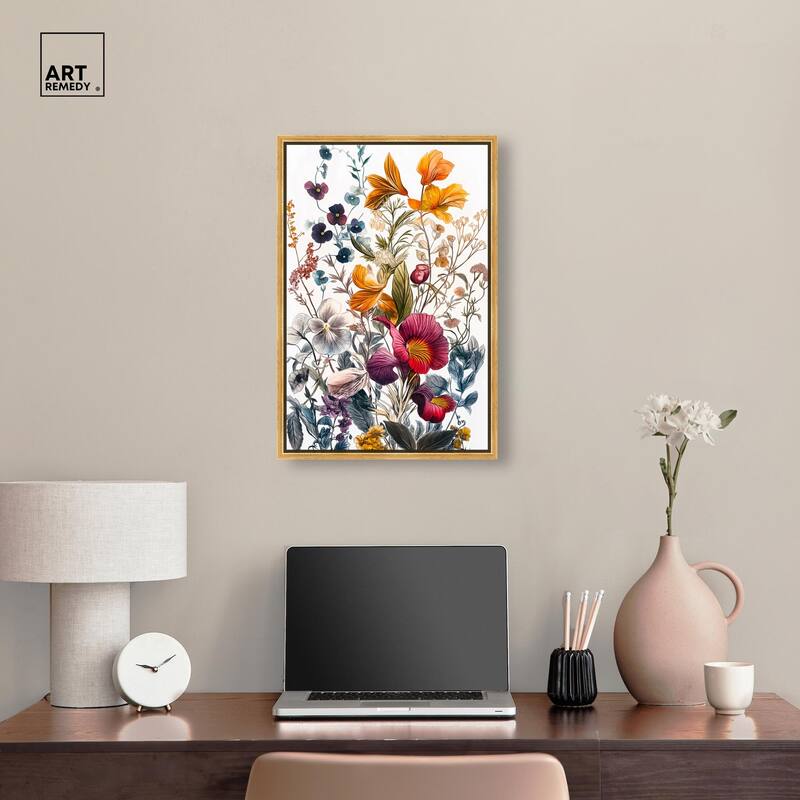 Iris Indigo II Canvas by Art Remedy