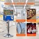 preview thumbnail 6 of 5, VEVOR Commercial Vending Machine, Four Compartment Rotatable Gumball and Candy Dispenser, Height Adjustable ,Blue - PC+metal