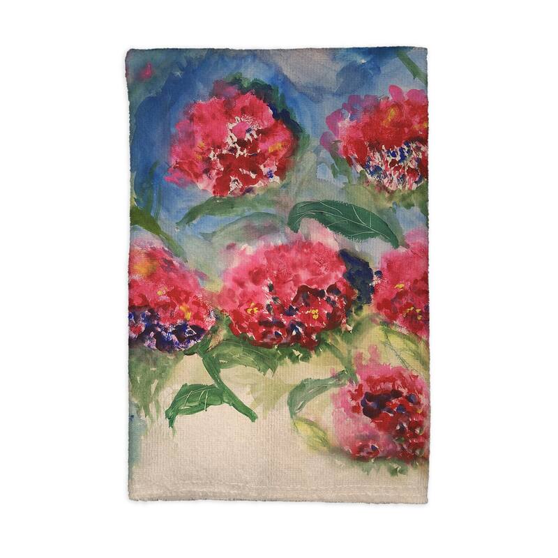 Red Geraniums Kitchen Towel - 16x25