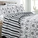 preview thumbnail 14 of 18, Gracewood Hollow Mekuli French Medallion 3-piece Quilt Bedding Set Black - Queen