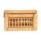 preview thumbnail 6 of 10, Rattan and Bamboo Nestable Storage Boxes with Glass Lids, Set of 2