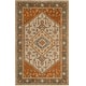 preview thumbnail 8 of 14, SAFAVIEH Handmade Heritage Krissy Traditional Oriental Wool Rug 5' x 8' - Light Blue/Rust - Rectangle