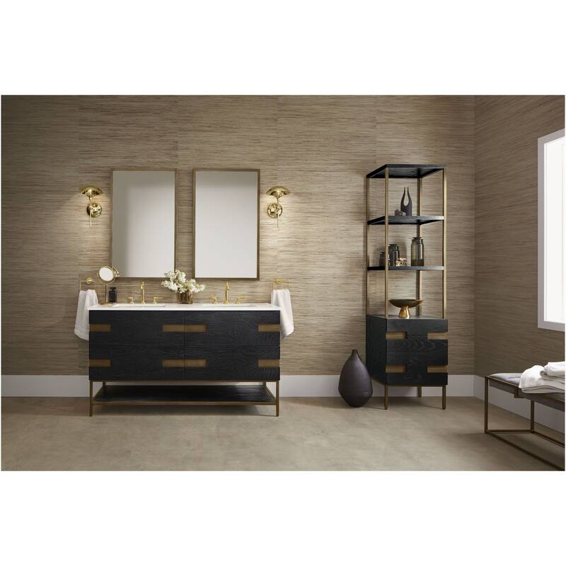 Robern CSSE2080 Sendai 80"" Wood Free Standing Bathroom Linen Tower