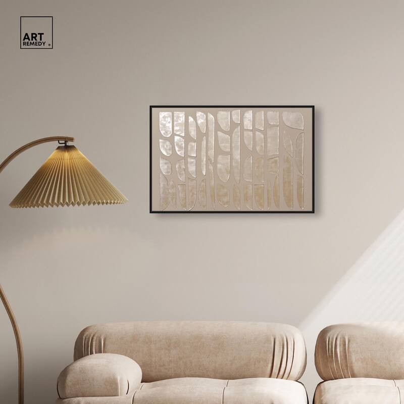 Textured Tiles Canvas by Art Remedy