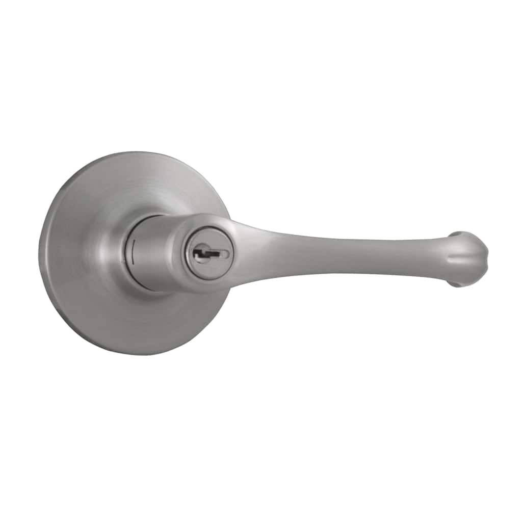 Weslock Somerset Keyed Entry Door Lever Set with Reliant Rose from the