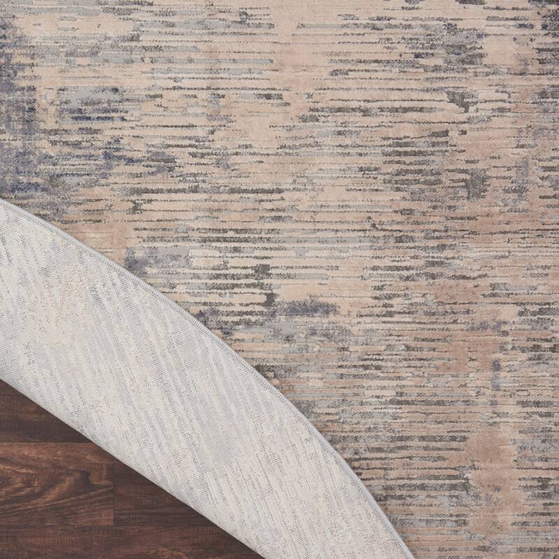 Rustic Textures Modern Transitional Abstract Area Rug