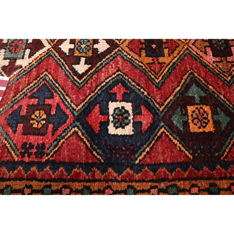 ECARPETGALLERY Hand-knotted Andelz Red Wool Rug - 3'0 x 9'1