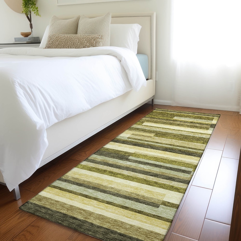 Premium Washable Super Soft Mosaic Stripe Mayfield Rug