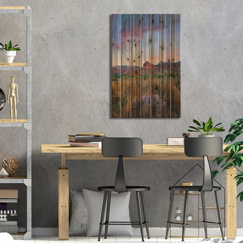 Caprock Canyons State Park, Texas - Vertical Print On Wood by Tim Fitzharris - Multi-Color