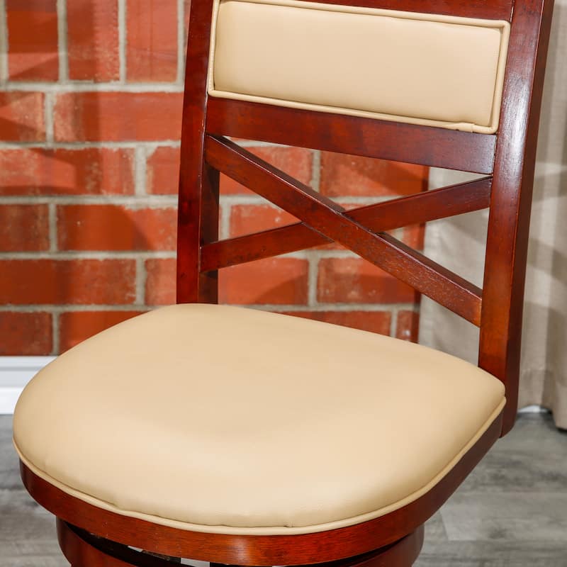 DTY Indoor Living Meeker X-Back Swivel Stool