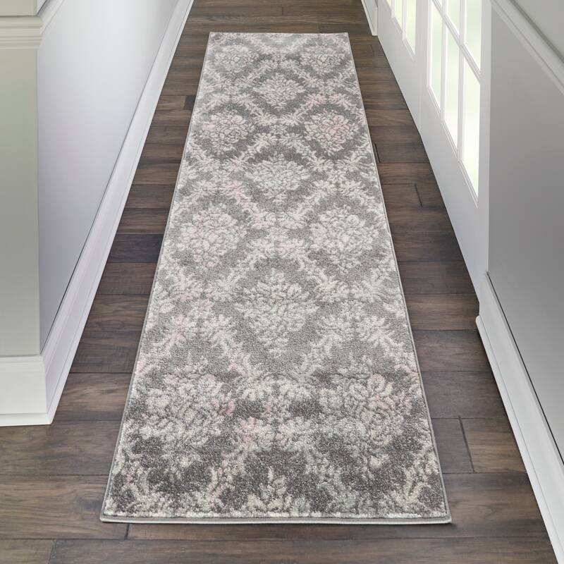 Nourison Tranquil French Country Floral Damask Area Rug