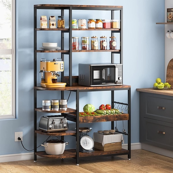 Mid century shop modern bakers rack