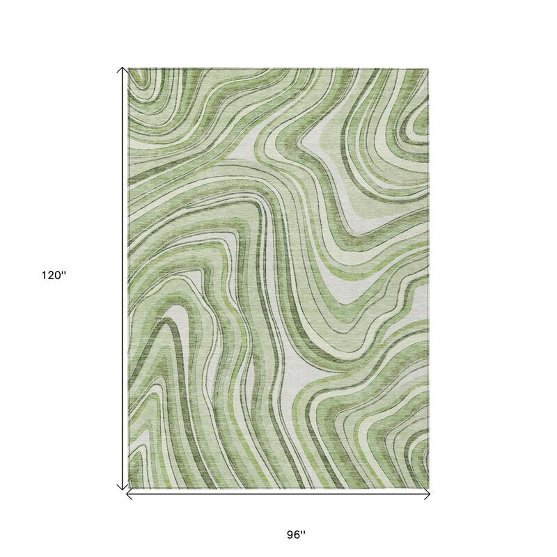 HomeRoots Abstract Transitional Rectangle Outdoor Rug