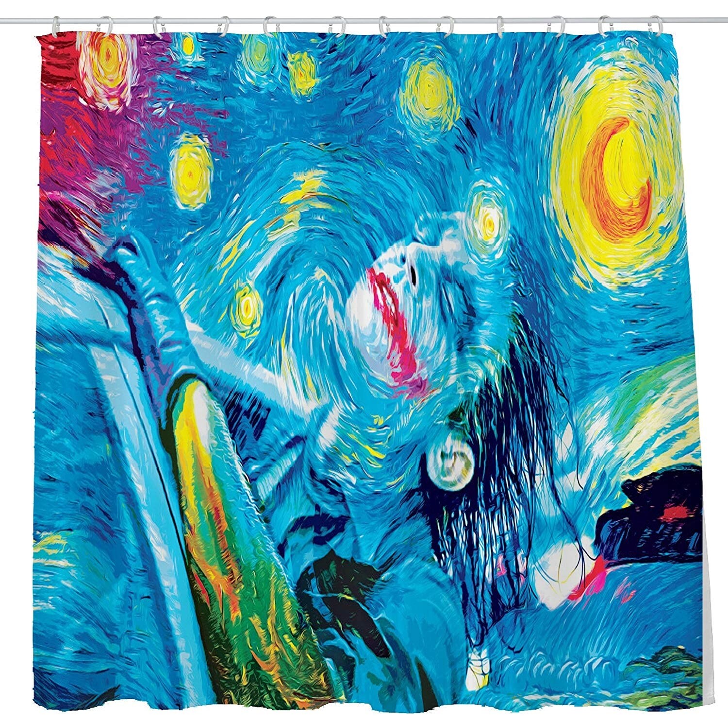 Shop Trippy Abstract Art Joker Shower Curtai On Sale Overstock