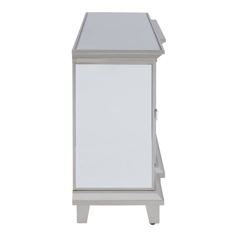 SEI Furniture Toppington Mirrored Fireplace - 58"W x 15"D x 27"H