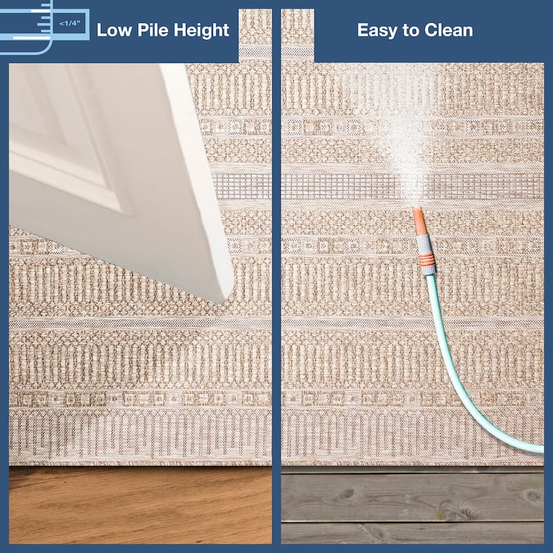 Liora Manne Orly Stripe Indoor/Outdoor Rug
