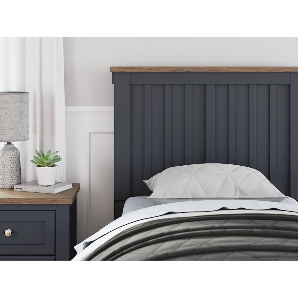 Signature Design by Ashley Landocken Blue/Brown Twin Panel Headboard