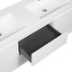preview thumbnail 69 of 169, CASAINC Floating Bathroom Vanity with Resin Top Basin and Soft Closing Drawers