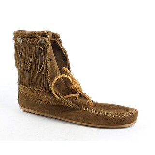 Minnetonka Womens Ankle Hi Tramper Dusty Brown Fashion Boots Size 10