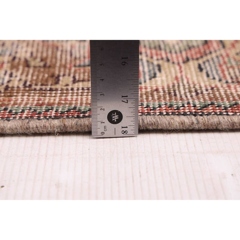 ECARPETGALLERY Hand-knotted Antalya Vintage Dark Red Wool Rug - 9'3 x 11'11