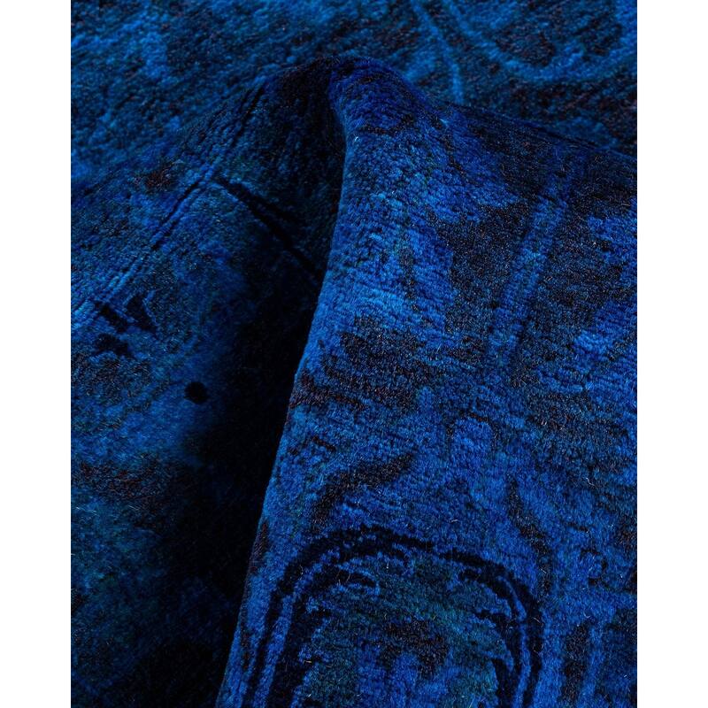 Fine Vibrance One-of-a-Kind Hand-Knotted Area Rug - Blue, 3' 1" x 5' 5" - 3' 1" x 5' 5"