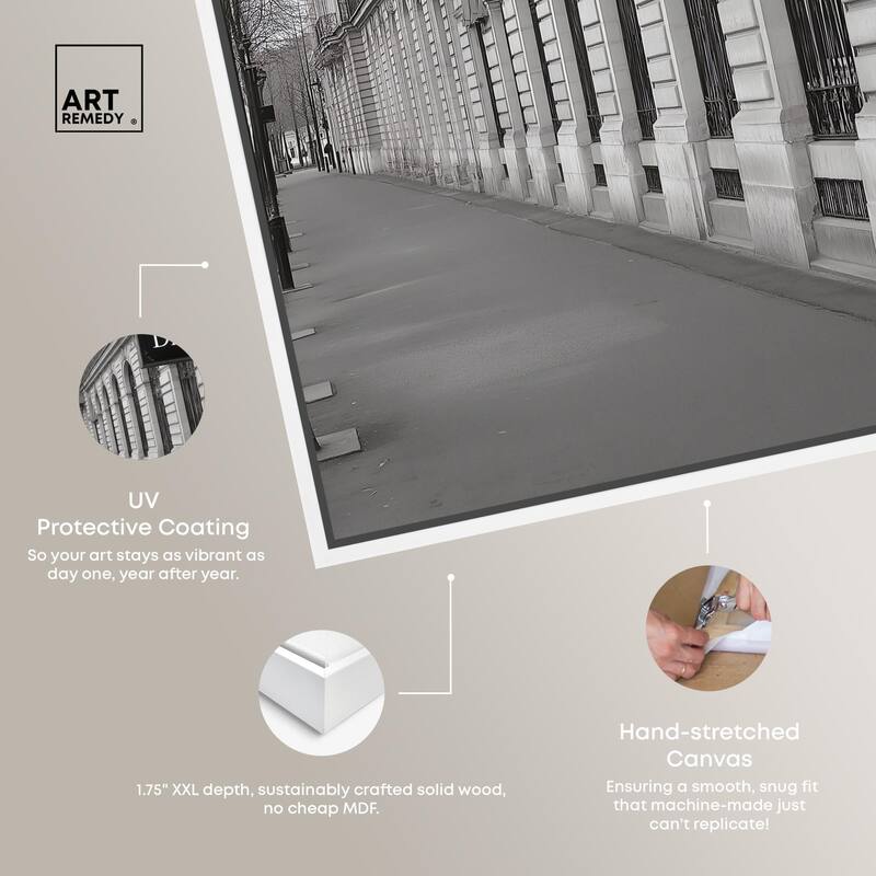 Parisian Street Canvas by Art Remedy