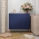 preview thumbnail 49 of 56, Clihome 2-Door Storage Media Accent Buffet Sideboard Blue