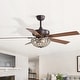 preview thumbnail 21 of 51, Sofucor 52" Ceiling Fan with Light Remote, Classical Crystal Chandelier fan, 5 Reversible Blades & Reverse Airflow Style B(Remote)